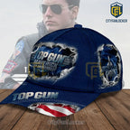 Top Gun Maverick 40th Anniversary Distressed Baseball Cap