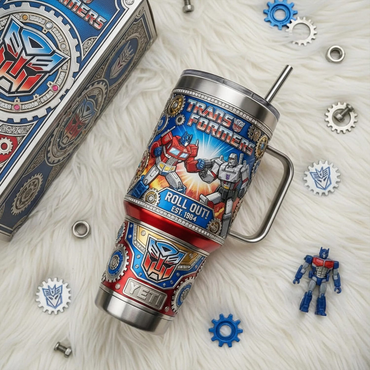 Transformers Roll Out Est 1984 Tumbler