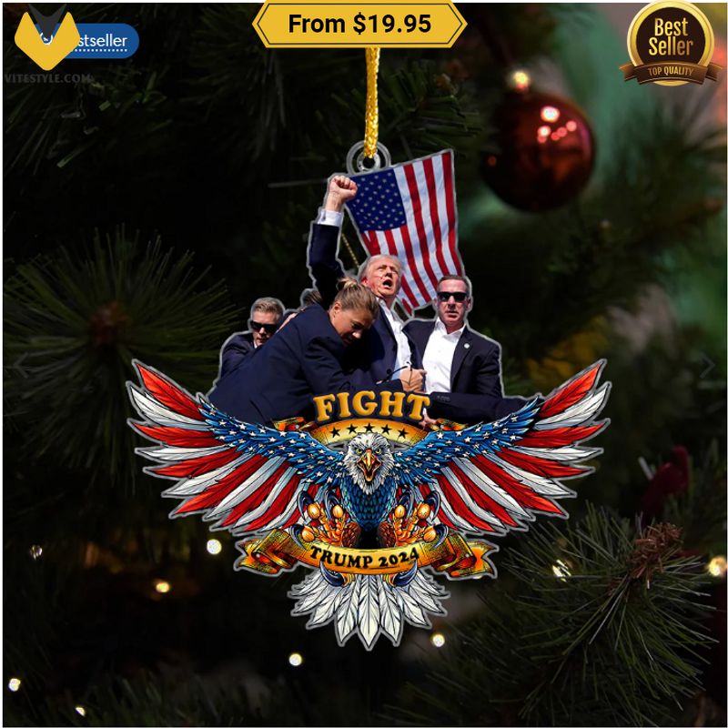 Trump Fight assassination attempt 2024 Ornament