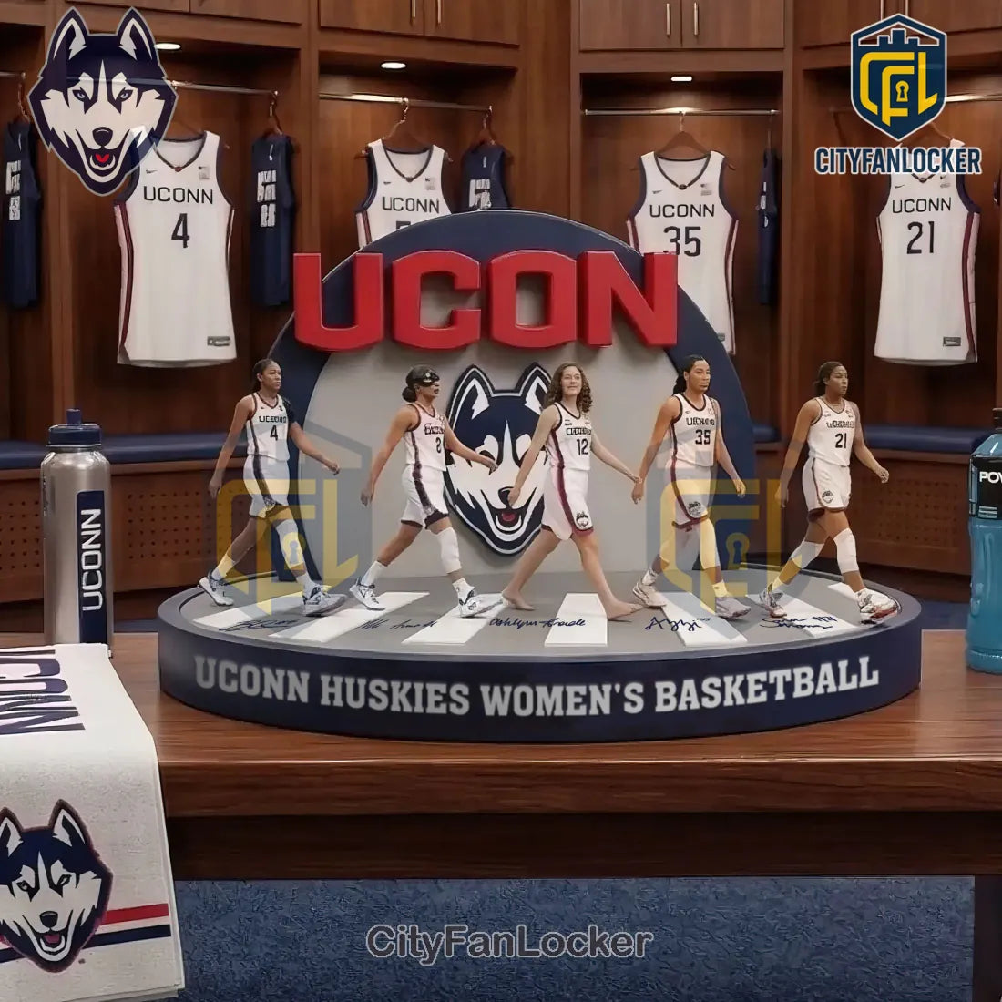 UConn Huskies Women’s Basketball Starting Five Limited Edition Diorama
