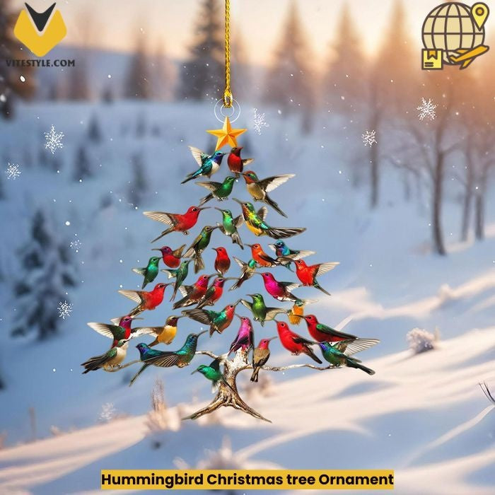Hummingbird Christmas tree Ornament