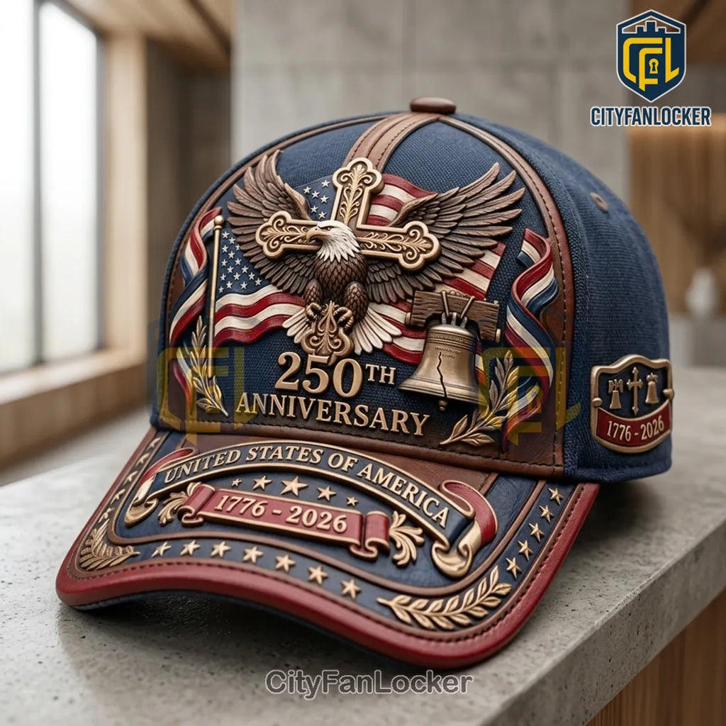 US 250th Anniversary Commemorative Patriotic Baseball Cap