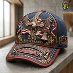 US 250th Anniversary Commemorative Patriotic Baseball Cap