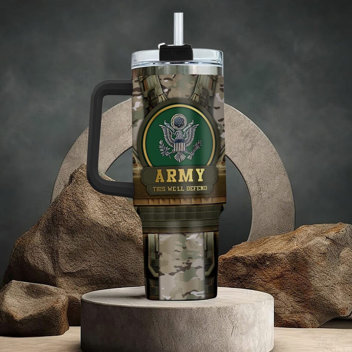 U.S. Army Custom Tumbler – ARMY This We’ll Defend