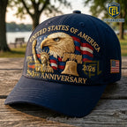 USA 250th Anniversary Navy Blue Baseball Cap 2026