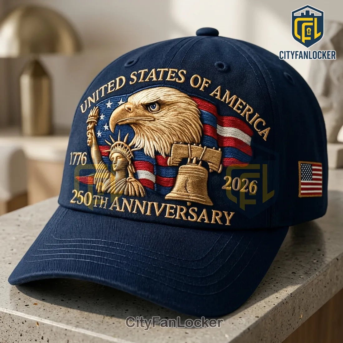 USA 250th Anniversary Navy Blue Baseball Cap 2026