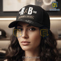 Usher Chris Brown R&B Tour Autographed Black Premium Merchandise Baseball Cap