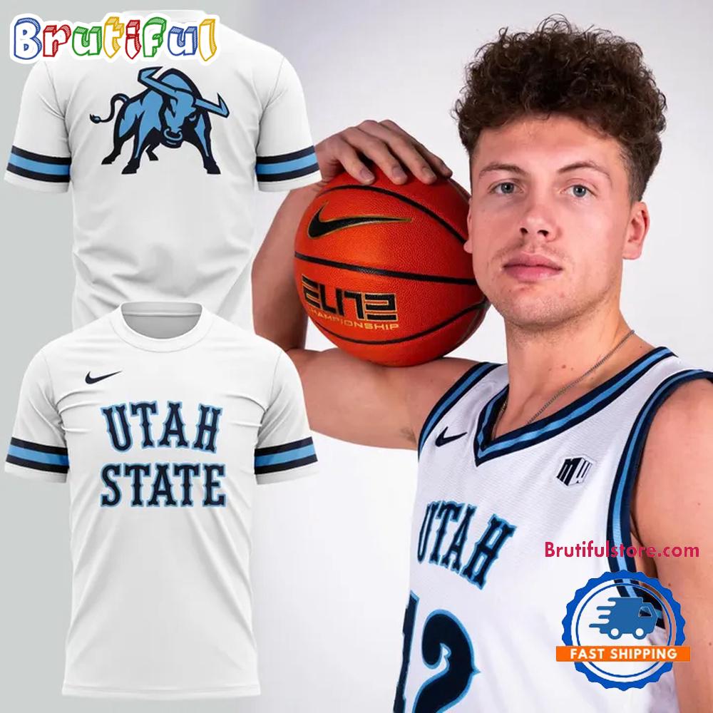 Utah State Aggies Special Throwback 80’s Uniform Hoodie T-Shirt