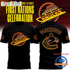 Vancouver Canucks First Nations Celebration Hoodie T-Shirt