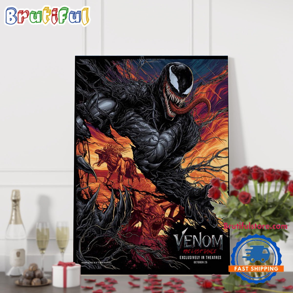 Venom The Last Dance October 25 2024 Wall Art Poster Canvas
