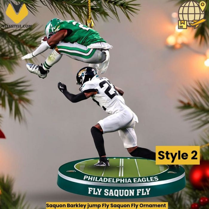 NEW Saquon Barkley Fly Saquon Fly Ornament