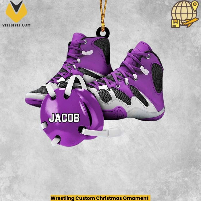 Wrestling Custom Christmas Ornament
