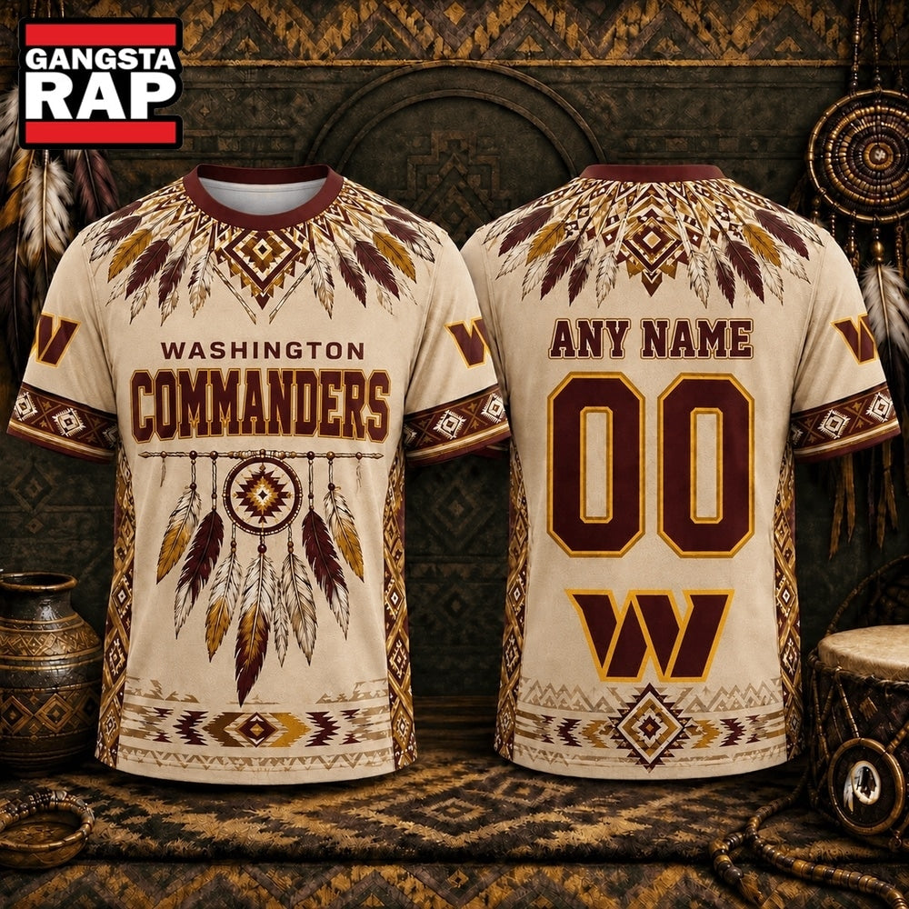 Washington Commanders 2026 NFL Native American Heritage 3D Shirt, Football New Design Shirt