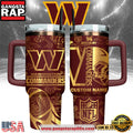 Washington Commanders Custom Stanley Quencher Tumbler With Handle 40oz