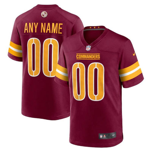 Washington Commanders NFL Personalized Game Player Jersey - Name & Number