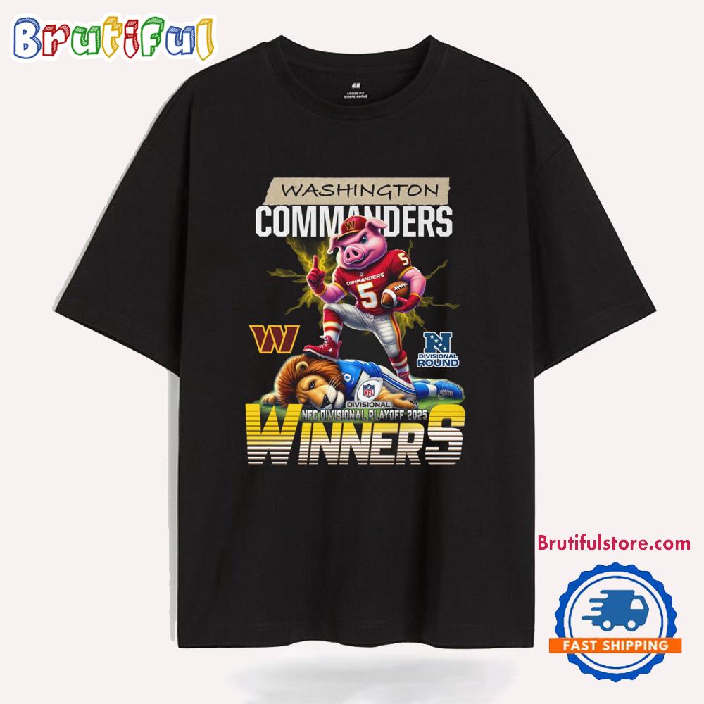 Washington Commanders NFC Playoff 2025 Winners T Shirt