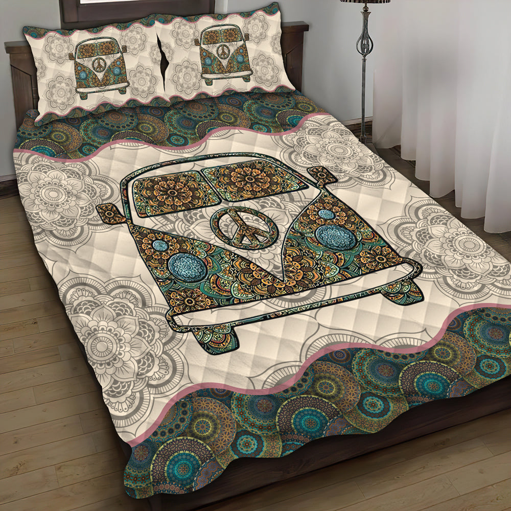 Hippie Quilt Bedding Set - Expressive Color Quilt Bedding