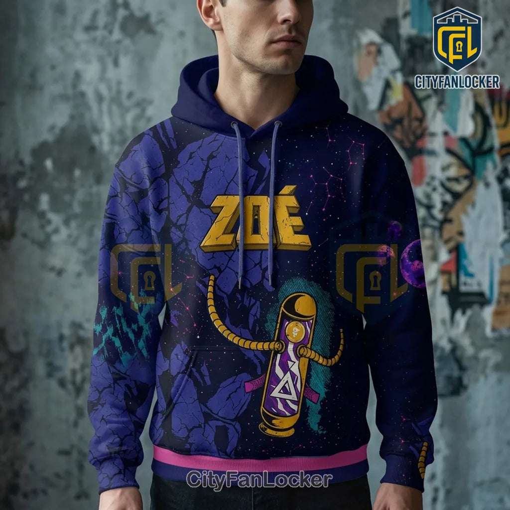 Zoe 2026 US Tour Space Graphic Apparel Pullover Hoodie