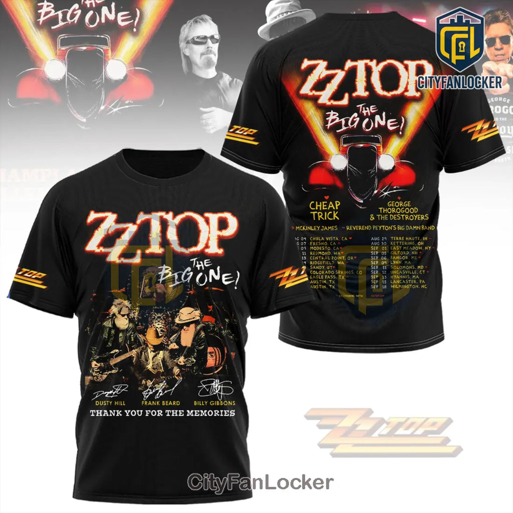 ZZ Top The Big One! Tour Commemorative T-Shirt